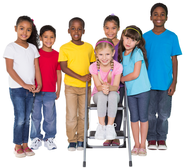 Diverse Group of Happy Schoolchildren Smiling with Transparent Background - Download Free Stock Videos Pikwizard.com