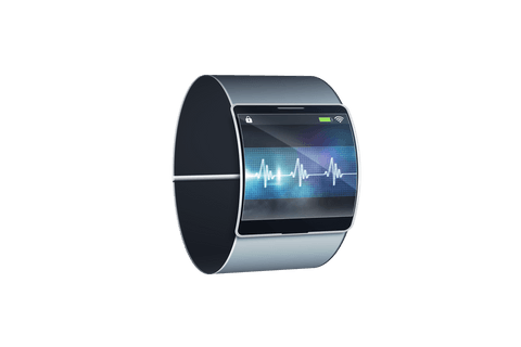 Transparent Futuristic Smartwatch with Digital Health Display - Download Free Stock Videos Pikwizard.com