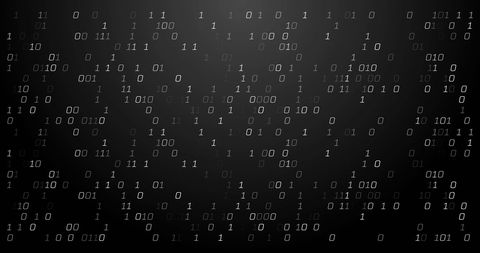 Futuristic Binary Code Data Stream on Dark Background - Download Free Stock Images Pikwizard.com