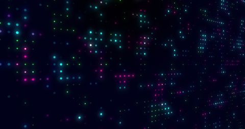 Colorful Twinkling Dots on Black Background for Abstract Visuals - Download Free Stock Images Pikwizard.com