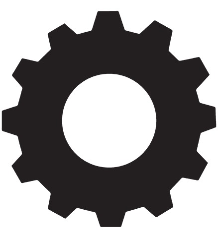 black gear icon on transparent background with copy space - Download Free Stock Videos Pikwizard.com