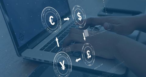 Digital Currency Exchange and International Finance Concept - Download Free Stock Images Pikwizard.com