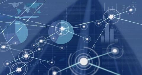 Digital Connections and Data Processing Interface - Download Free Stock Images Pikwizard.com