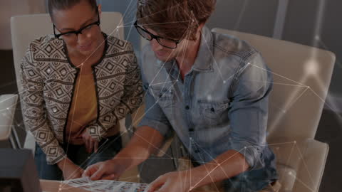 Diverse Business Team Analyzing Networking Connections