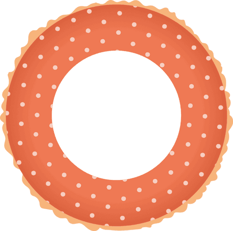 vibrant polka dot inflatable swim ring on transparent background - Download Free Stock Videos Pikwizard.com