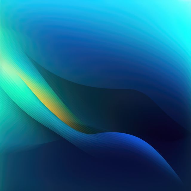 Abstract Blue Gradient Waves with Yellow Accent - Download Free Stock Images Pikwizard.com