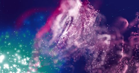 Energetic Swirls of Colored Particles Against Dark Background - Download Free Stock Images Pikwizard.com