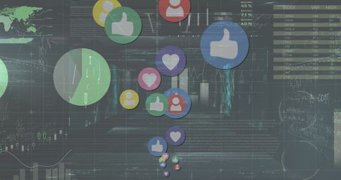 Analyzing Social Media Trends on Digital Display Screen - Download Free Stock Images Pikwizard.com