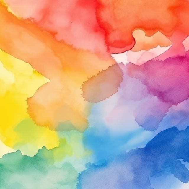 Close up of multi coloured watercolour paints background, created using generative ai technology - Download Free Stock Photos Pikwizard.com
