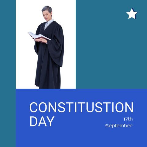 constitution day celebration with attorney in legal attire - Download Free Stock Templates Pikwizard.com