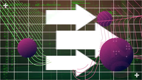 Abstract Arrows and Spheres with Digital Data Interface