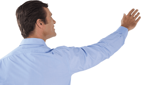 transparent background businessman interacting with technology - Download Free Stock Videos Pikwizard.com