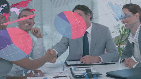 Business Collaboration with Data Processing Visualization