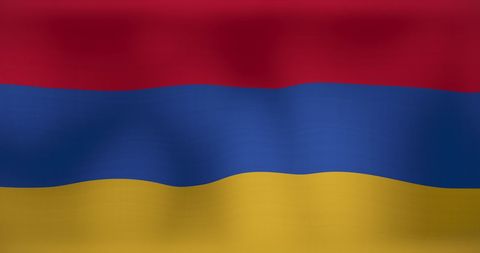 Waving Armenian Flag Representation in Digital Art