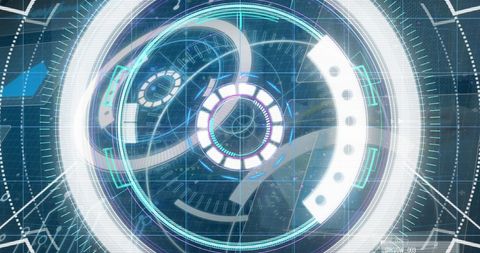 futuristic digital interface with data algorithms and geometric patterns - Download Free Stock Images Pikwizard.com