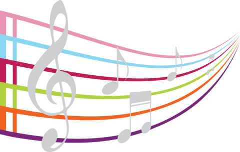 colorful musical notes on transparent background with clef symbol - Download Free Stock Videos Pikwizard.com
