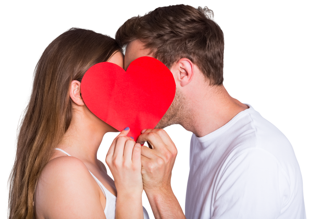 Transparent Close-Up Of Couple Holding Heart Symbol Love - Download Free Stock Videos Pikwizard.com