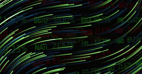 dynamic light trails over digital financial data - Download Free Stock Images Pikwizard.com