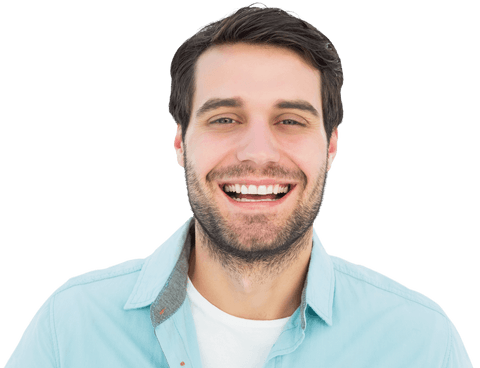 Transparent Happy Man Smiling in Casual Attire - Download Free Stock Videos Pikwizard.com