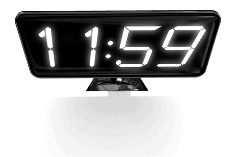 transparent digital clock display showing 11:59 am pm time - Download Free Stock Videos Pikwizard.com