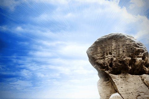 dynamic transparent rock formation with radiating sky - Download Free Stock Videos Pikwizard.com