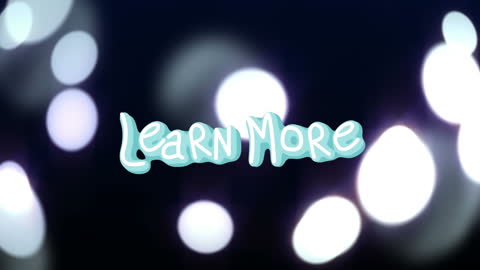 Bright Neon Learn More Sign Against Bokeh Lights