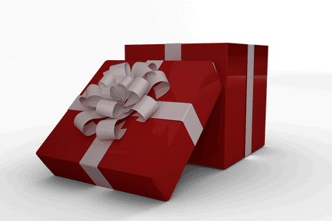 Red Transparent Gift Box with White Ribbon for Festive Celebrations - Download Free Stock Videos Pikwizard.com