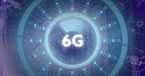 Emerging 6G Technology Concept with Digital Interface - Download Free Stock Images Pikwizard.com
