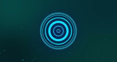 Futuristic Circular Interface on Dark Background - Download Free Stock Images Pikwizard.com