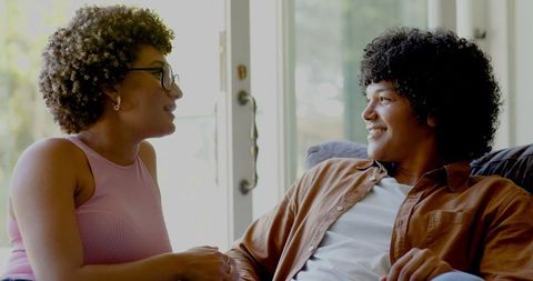 Couple Enjoying Heartfelt Conversation