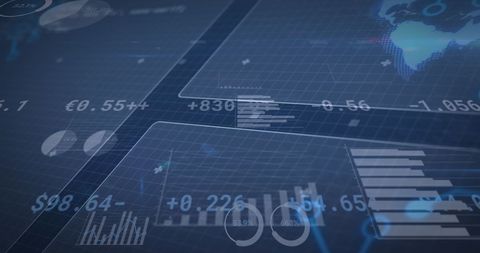 Financial Data and Global Business Interface - Download Free Stock Images Pikwizard.com