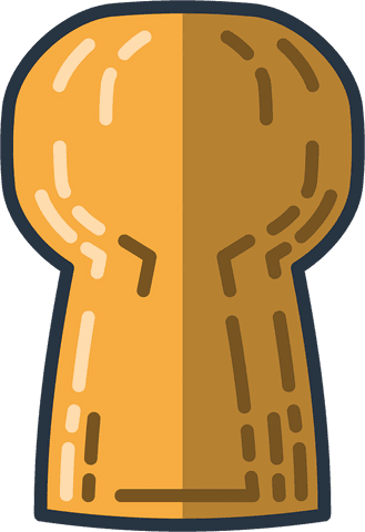 Large Yellow Cork Icon with Copy Space on Transparent Background - Download Free Stock Videos Pikwizard.com