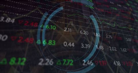 Digital Lock Overlaying Illuminates Stock Market Data - Download Free Stock Images Pikwizard.com