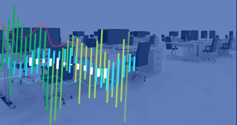 Financial Data Graph in Modern Workplace Environment