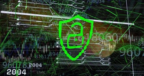 Cybersecurity enhanced interface with digital stock analytics