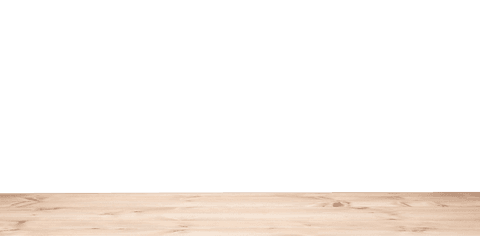 Wooden board with copy space on transparent background