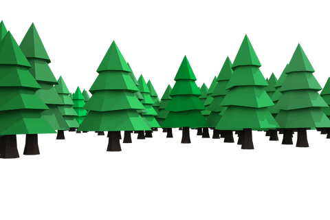 transparent 3d forest of vibrant geometric trees - Download Free Stock Videos Pikwizard.com