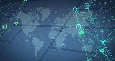 Global Digital Network and Interfaces Concept - Download Free Stock Images Pikwizard.com