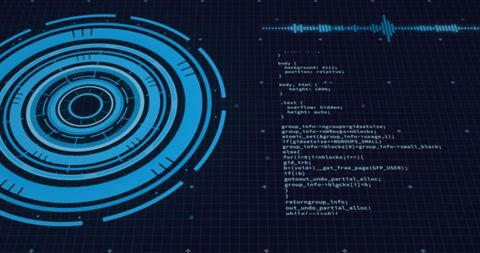 Digital Interface with Code and Holographic Elements - Download Free Stock Images Pikwizard.com