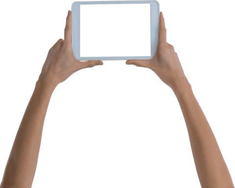 hands gripping digital tablet with transparent screen - Download Free Stock Videos Pikwizard.com