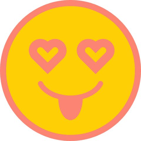 Heart Eyes Emoji with Tongue Transparent Background Digital Design - Download Free Stock Videos Pikwizard.com