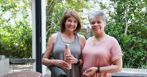 Female Friends Enjoying Outdoor Fitness and Wellness Activities