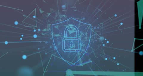 Abstract Cybersecurity Lock with Dynamic Network Connections