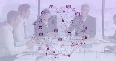 Innovative Team Collaboration Meeting with Digital Network System - Download Free Stock Images Pikwizard.com