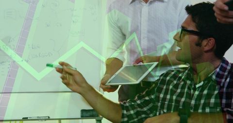 Business Professionals Discussing Data Trends