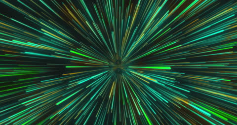 Dynamic Neon Light Trails Abstractive Background