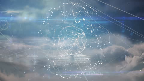 Global Networks and Data Processing Visualization over Clouds