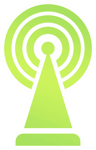 transparent green satellite antenna vector icon - Download Free Stock Videos Pikwizard.com