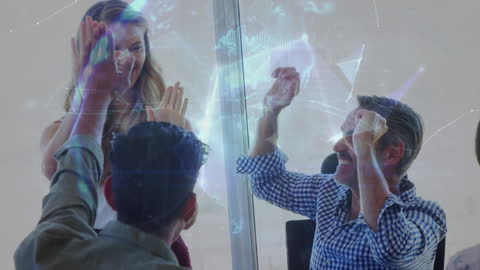 Innovative Business Team Celebrating Global Connections