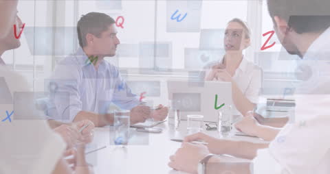 Collaborative Team Meeting with Digital Overlay Connections